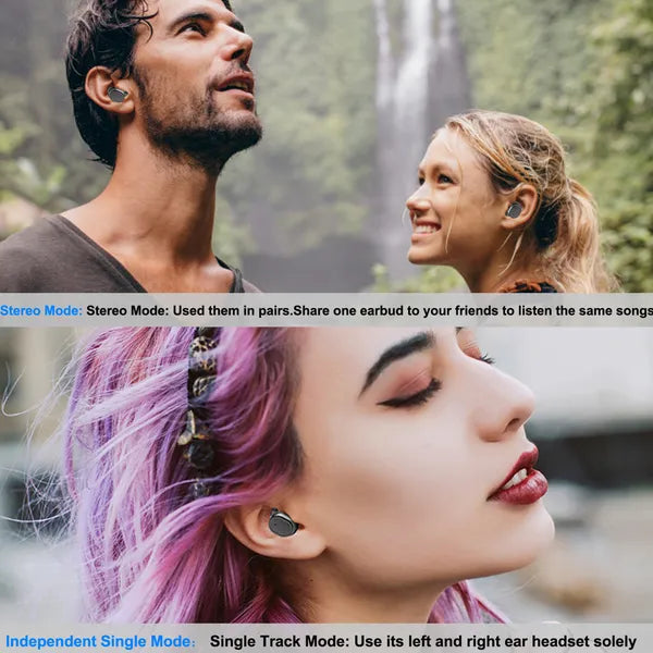 TWS Bluetooth 5.0 Earbuds – IPX4 Wireless Earphones, Touch Control & Noise Reduction