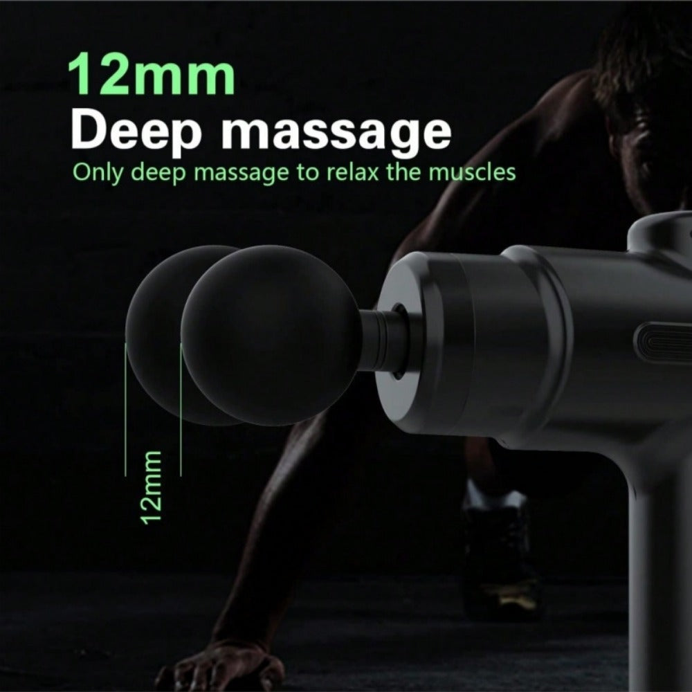Massage Gun for Athletes – Deep Tissue Percussion Massager with 8 Heads, Pain Relief for Back & Body
