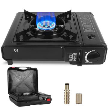 3300W Portable Camping Stove – Dual Fuel, Butane Burner, Carry Case