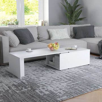 Coffee Table  White 59.1"x19.7"x13.8" Chipboard