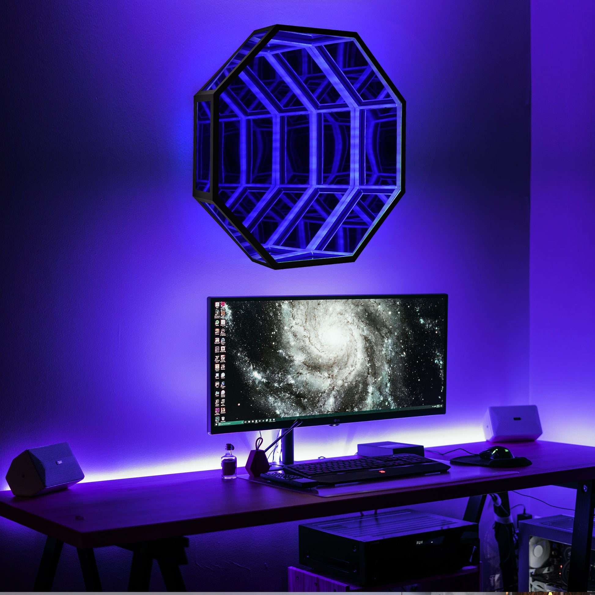 Infinity Mirror Light in Large Size - Perfect for Game Rooms