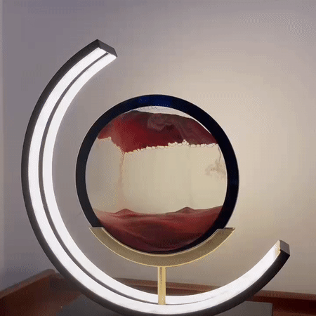 Dynamic Sand Picture Frame with LED Lamp for Home Decor