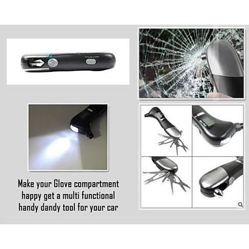 9-in-1 multi-functional car tire pressure gauge tool – the perfect combination of safety and practicality